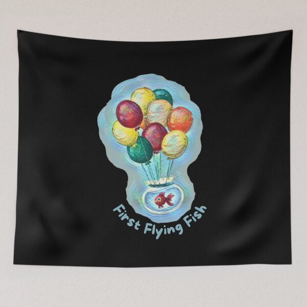 Item preview, First Flying Fish | Funny | Humor| Designs by derickquince designed and sold by DerickQuince.