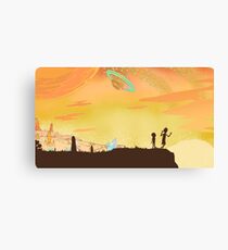 Rick and morty Canvas Print