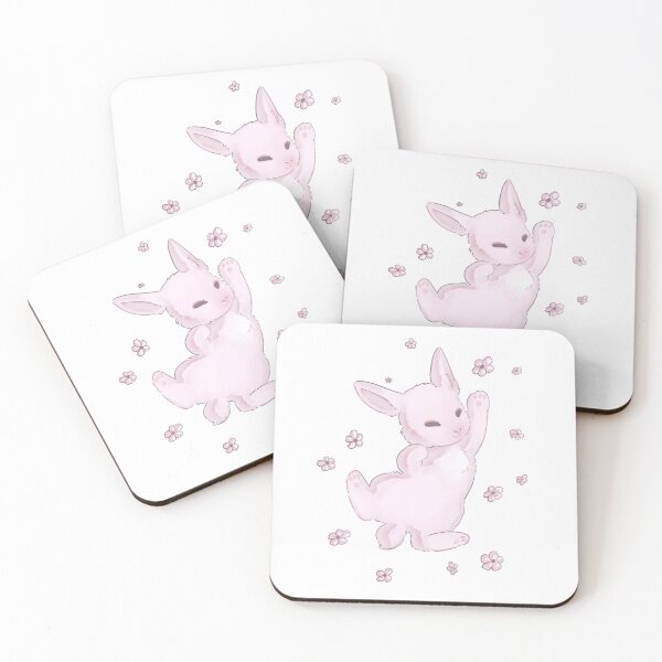 Item preview, sleepy pink bunny  designed and sold by bunnyEmanArt.