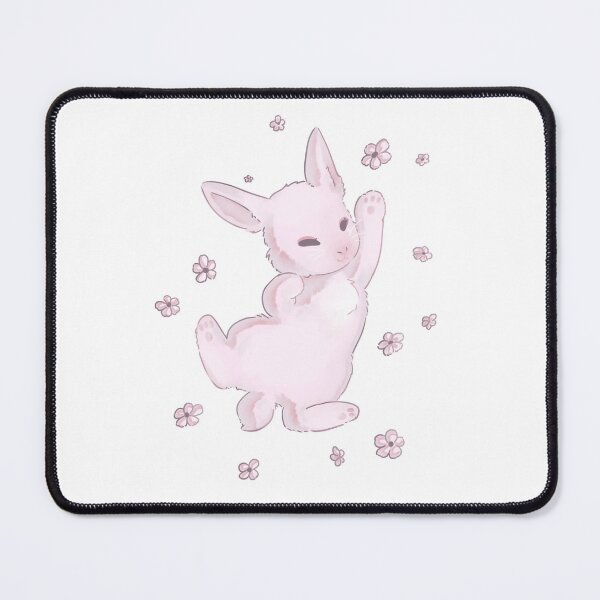 Item preview, sleepy pink bunny designed and sold by bunnyEmanArt.