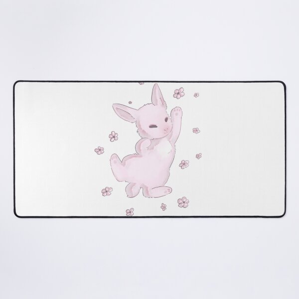 Item preview, sleepy pink bunny designed and sold by bunnyEmanArt.