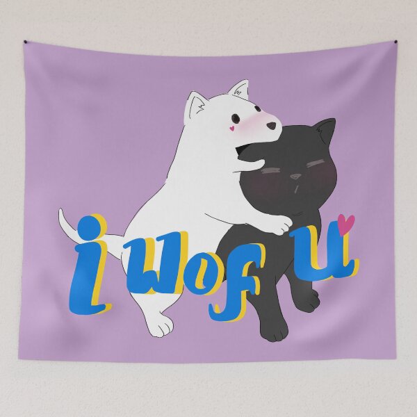 Item preview, I_WOF_U_cotton_purple designed and sold by UgaMaru.
