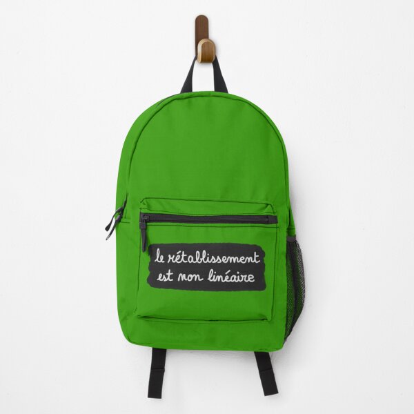 Item preview, Recovery is non-linear, chalk (white on black, green background) designed and sold by MentaLee.