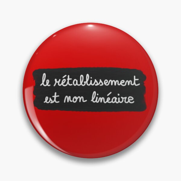Item preview, Recovery is non-linear, chalk (white on black, red background) designed and sold by MentaLee.