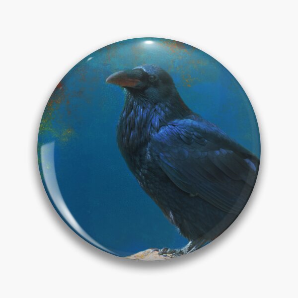 Item preview, Dramatic Crow on Stone Surreal Gothic Black Bird Home Decor Matted Picture A097 designed and sold by byNicol.