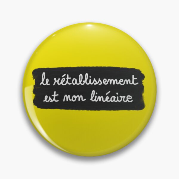 Item preview, Recovery is non-linear, chalk (white on black, yellow background) designed and sold by MentaLee.