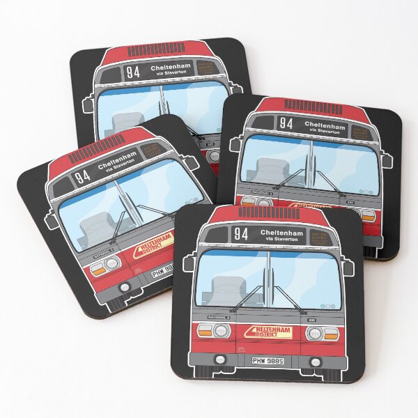 Item preview, Cheltenham District Leyland National mk1 306  PHW988S Retro Illustration designed and sold by BFXIII.