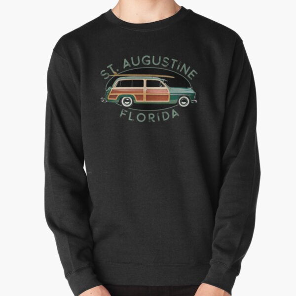 Saint Augustine Florida Vintage Surfing Pullover Sweatshirt