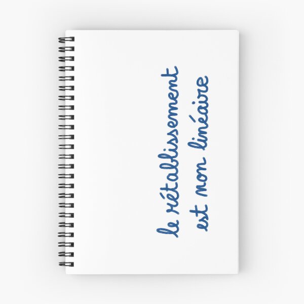 Item preview, Recovery is non-linear, chalk (dark blue, white background) designed and sold by MentaLee.