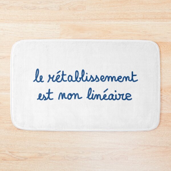 Item preview, Recovery is non-linear, chalk (dark blue, white background) designed and sold by MentaLee.