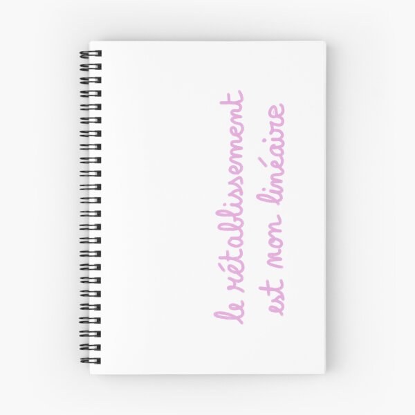 Item preview, Recovery is non-linear, chalk (pink, white background) designed and sold by MentaLee.