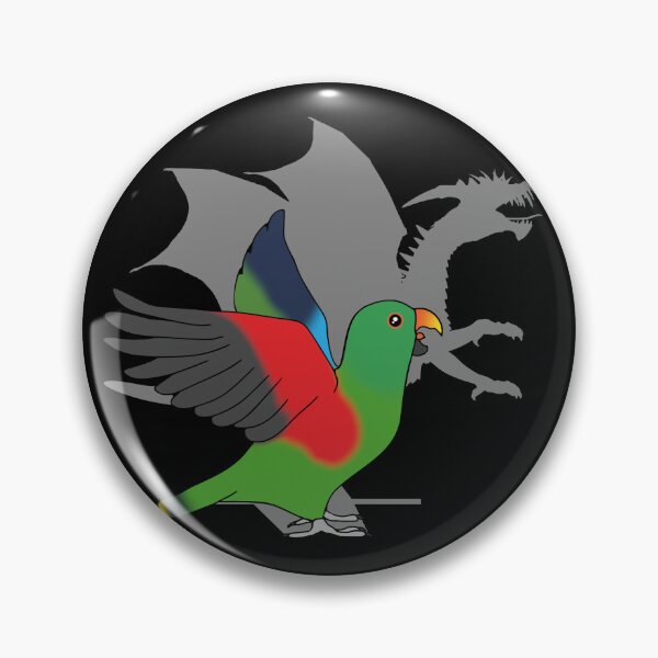 Item preview, Male Eclectus Dragon Shadow designed and sold by FandomizedRose.