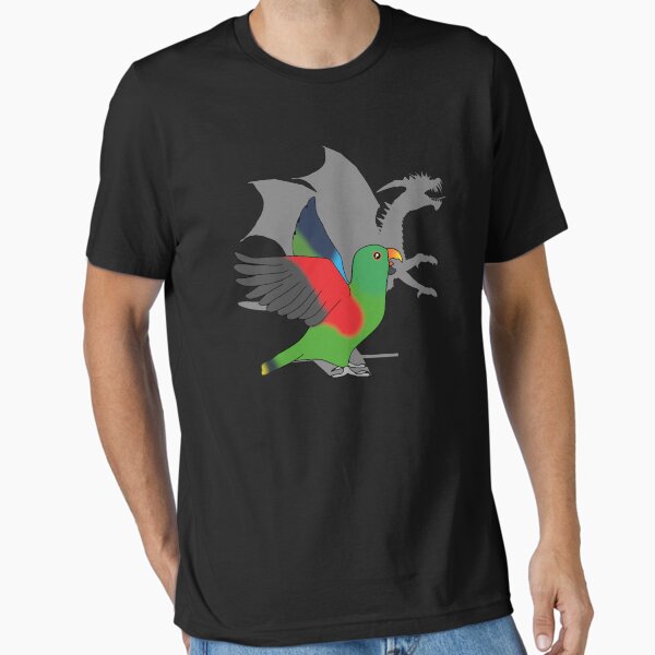 Item preview, Male Eclectus Dragon Shadow designed and sold by FandomizedRose.