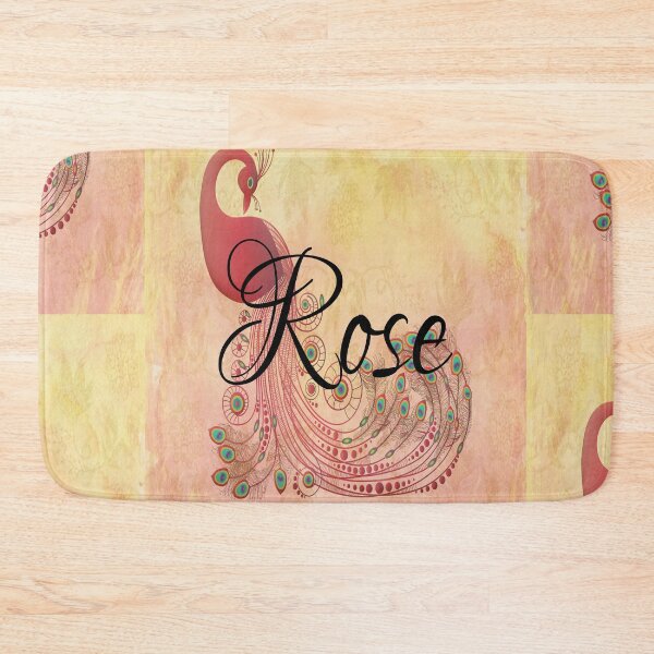 Item preview, Rose name text peacock design delicate designed and sold by Areashor.
