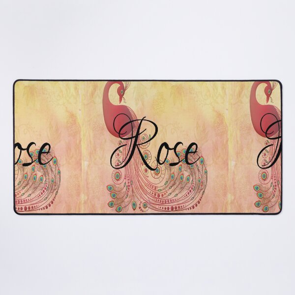 Item preview, Rose name text peacock design delicate designed and sold by Areashor.