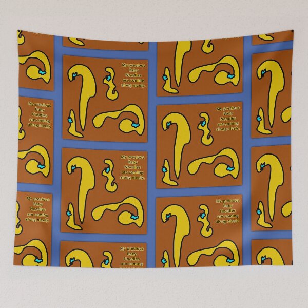 Item preview, Precious Baby Noodles - Pumpkin Pie Orange Background designed and sold by Squeenal461.