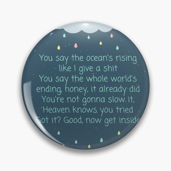 Item preview, rainy cloud inside lyrics designed and sold by goblinbabe.