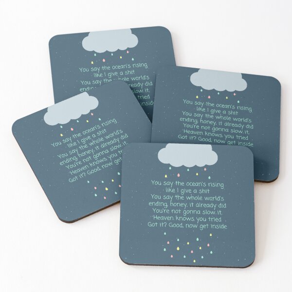 Item preview, rainy cloud inside lyrics designed and sold by goblinbabe.