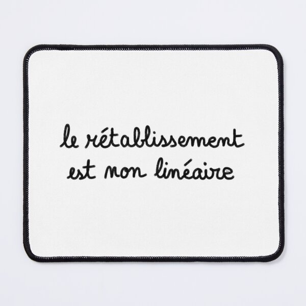 Item preview, Recovery is non-linear, chalk (black, white background) designed and sold by MentaLee.