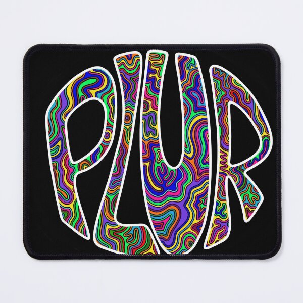 Item preview, PLUR (black) designed and sold by Cosmic Aura Art.
