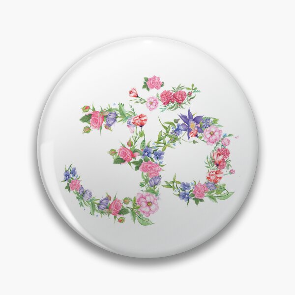 Item preview, om aum ohm símbolo flor designed and sold by Project-8.