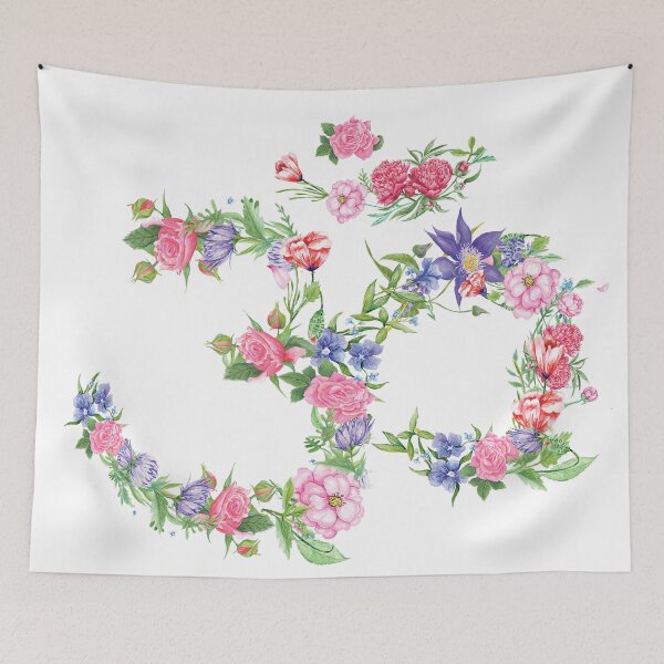 Item preview, om aum ohm símbolo flor designed and sold by Project-8.