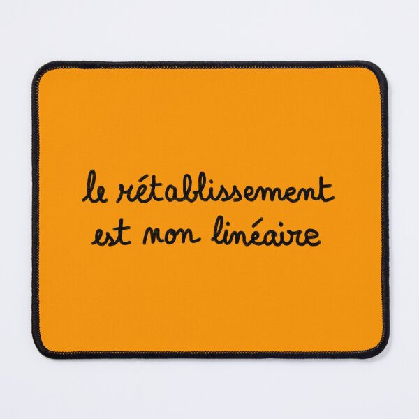 Item preview, Recovery is non-linear, chalk (black, orange background) designed and sold by MentaLee.