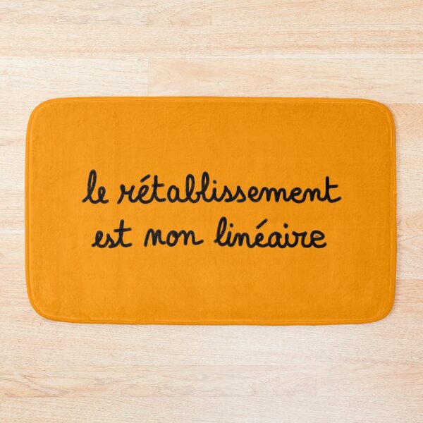 Item preview, Recovery is non-linear, chalk (black, orange background) designed and sold by MentaLee.