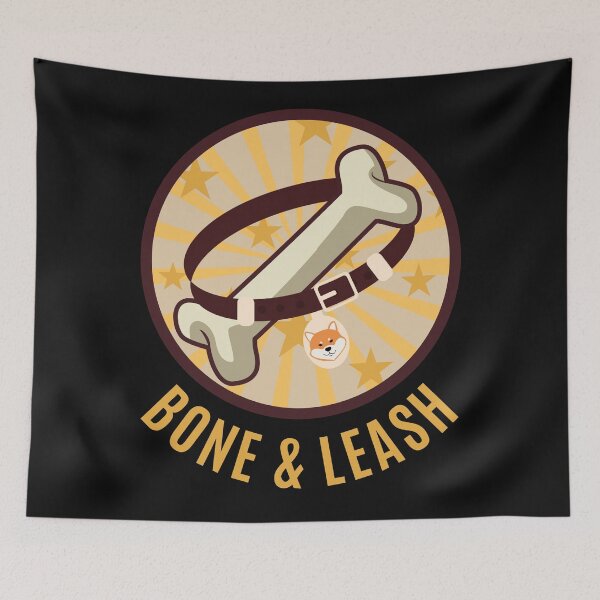 Item preview, Bone and Leash-Crypto-Shiba Inu-Shib Inu-Funny-Funny Dog-Funny Crypto-blockchain-btc-eth designed and sold by SighFly52.