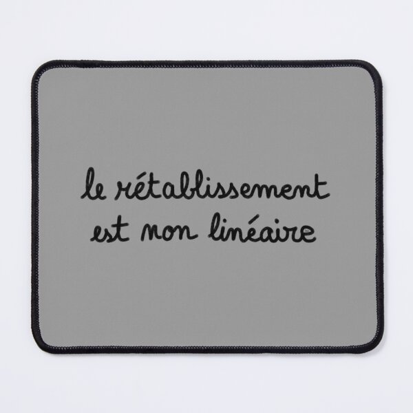 Item preview, Recovery is non-linear, chalk (black, gray background) designed and sold by MentaLee.