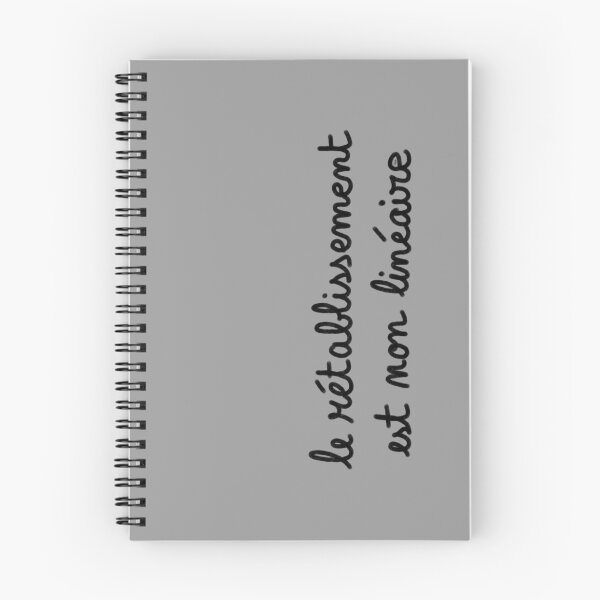 Item preview, Recovery is non-linear, chalk (black, gray background) designed and sold by MentaLee.