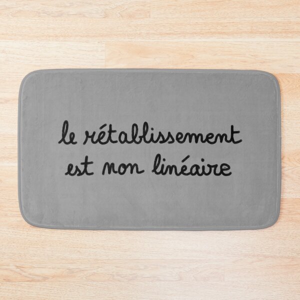 Item preview, Recovery is non-linear, chalk (black, gray background) designed and sold by MentaLee.
