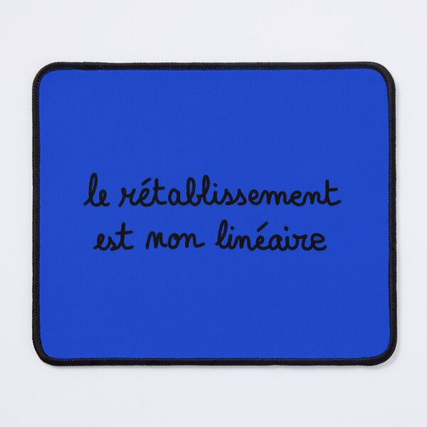 Item preview, Recovery is non-linear, chalk (black, blue background) designed and sold by MentaLee.