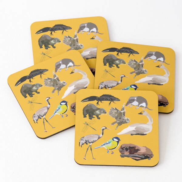 Item preview,  B is for British Wildlife , British Wildlife Illustration – Native Animals of the UK Artwork designed and sold by PrettylittlepastelUk.