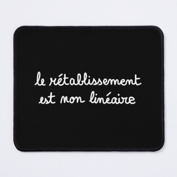Item preview, Recovery is non-linear, chalk (white, black background) designed and sold by MentaLee.