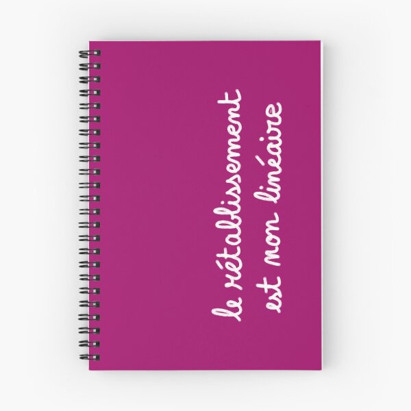 Item preview, Recovery is non-linear, chalk (white, raspberry pink background) designed and sold by MentaLee.