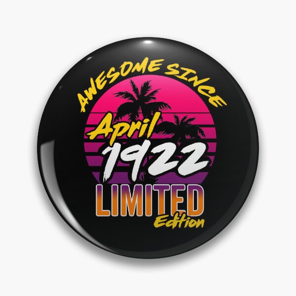 Item preview, Vintage 1922 101th Birthday Design: Awesome Since April 1922 designed and sold by AMINE  ★★★★★.