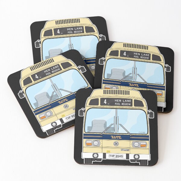 Item preview, West Midlands PTE Leyland National mk1 TVP854S Retro Illustration designed and sold by BFXIII.