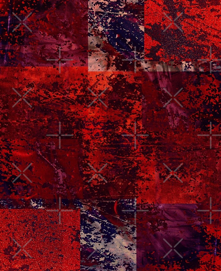 Red Wine Color Block Background • Vintage Grunge Splatter Art