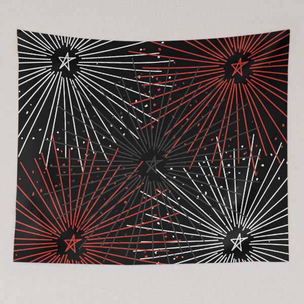 Item preview, Starry White and Red Firework designed and sold by ckylin.