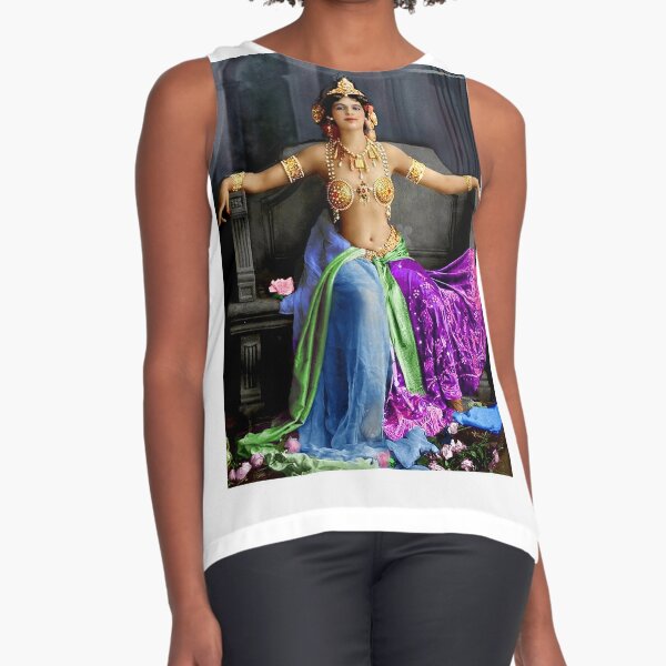 Mata Hari In Her Famous Dance Costume Sleeveless Top For Sale By Lexmil Redbubble 1597