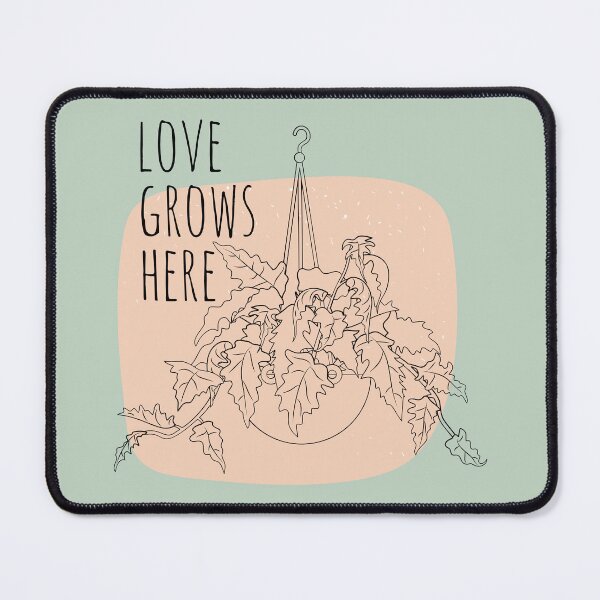 Item preview, Love Grows Here - Inspirational Boho Style Plant Quote designed and sold by Naturalist Prints.