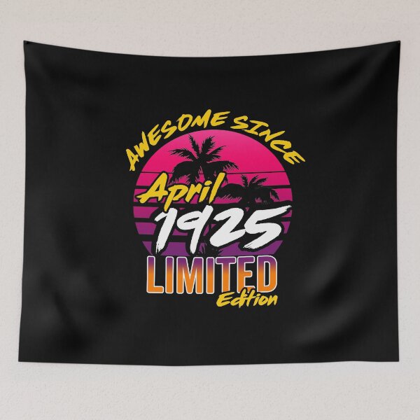 Item preview, Vintage 1925 98th Birthday Design: Awesome Since April 1925 designed and sold by AMINE  ★★★★★.