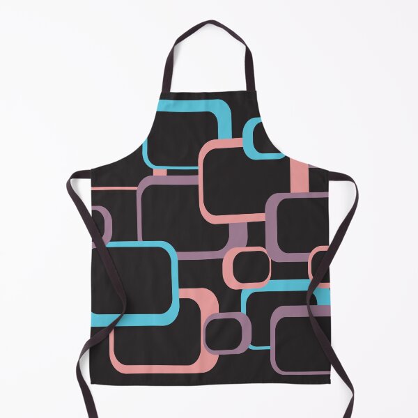 Item preview, Retro Squares Pattern Pink Blue Purple Black designed and sold by ValeriesGallery.