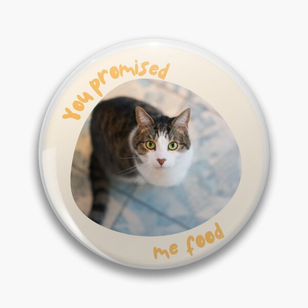 Item preview, You promised me food! Hungry cat stare designed and sold by themkat.