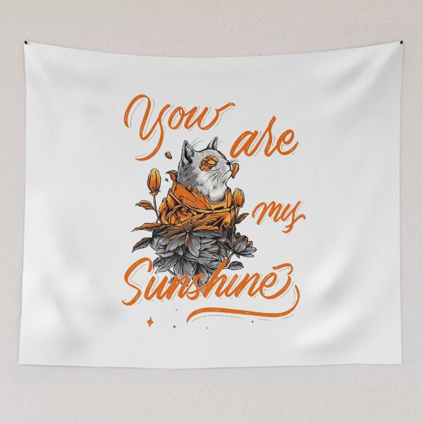 Item preview, you are my sunshine sunflower kitty designed and sold by hossamsoud.