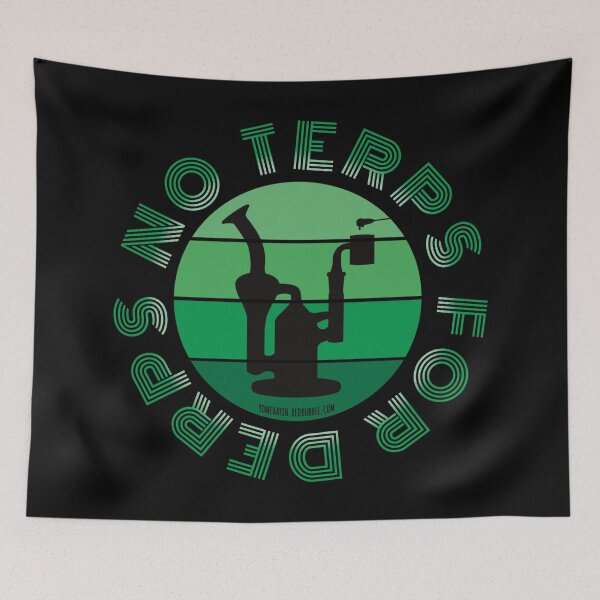 Item preview, Retro Vintage Sunset Green Dab Rig-No Terps for derps designed and sold by YomeHayin.
