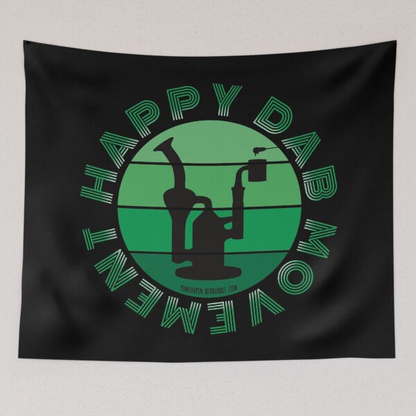 Item preview, Retro Vintage Sunset Green Dab Rig-Happy dab movement  designed and sold by YomeHayin.
