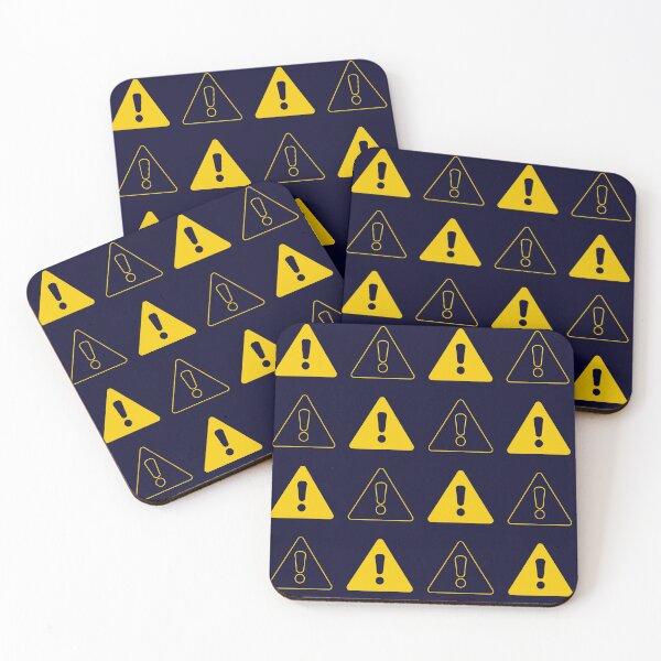 Item preview, Yellow Warning Error Pattern designed and sold by Malwears.