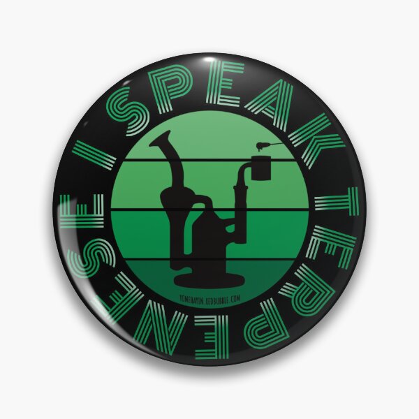 Item preview, Retro Vintage Sunset Green Dab Rig-I speak Terpenese  designed and sold by YomeHayin.